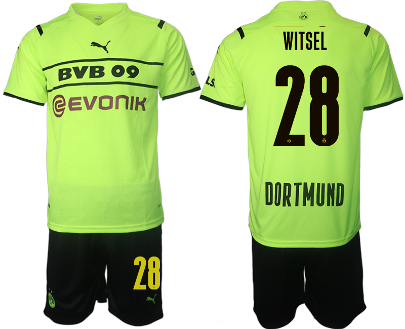 Men 2021-2022 Club Borussia Dortmund Cup green #28 Soccer Jersey->inter milan jersey->Soccer Club Jersey